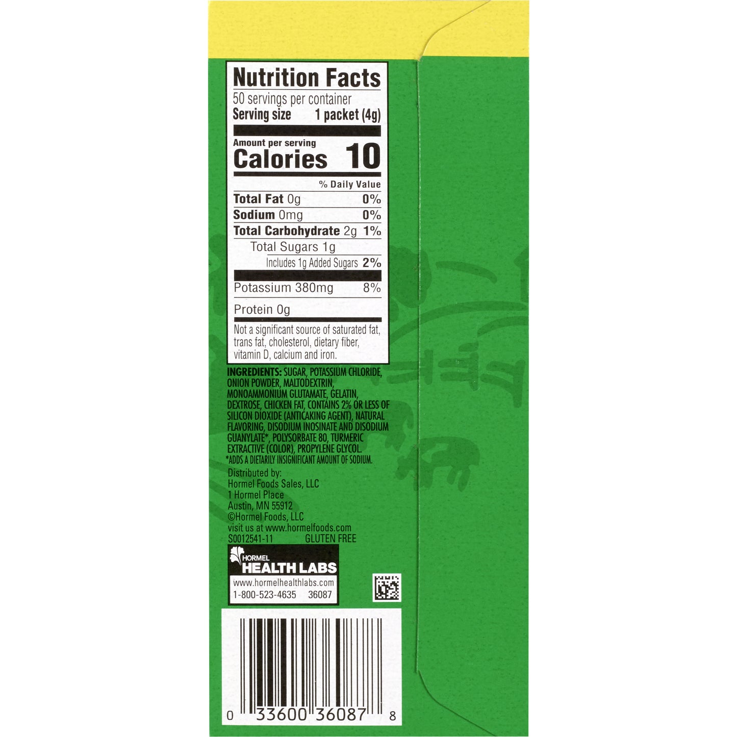 Instant Broth Chicken Flavor 8 Oz Packet 50 Ct