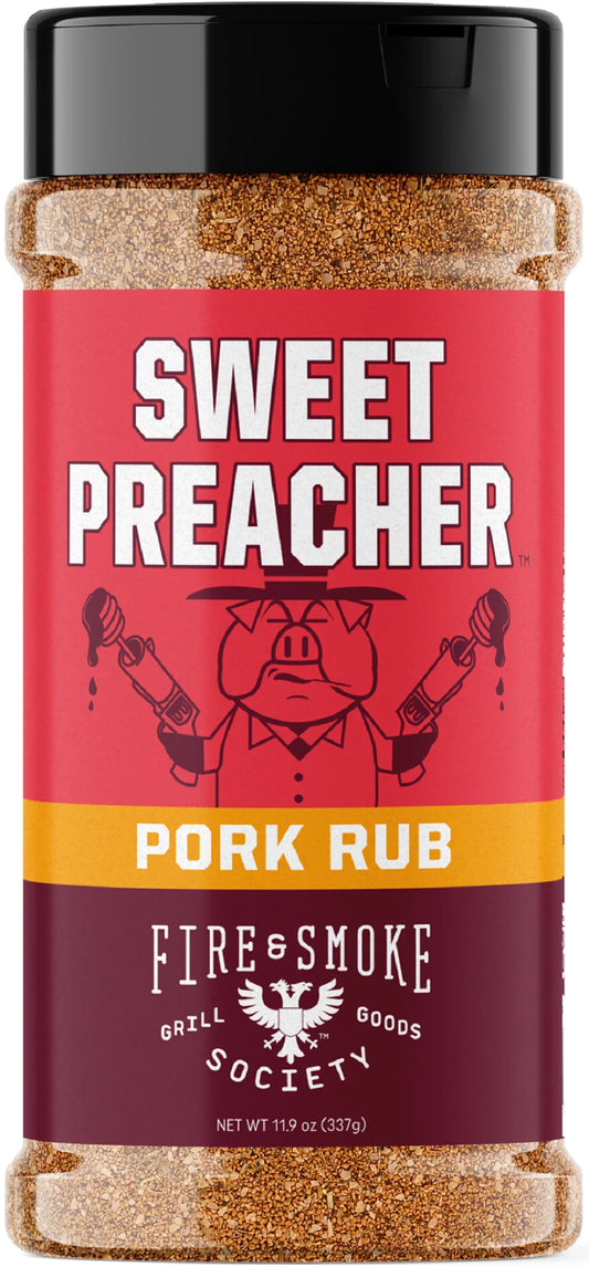 Sweet Preacher BBQ Seasoning Pork Rub, 11.9 Ounce Mixed Spices & Seasonings