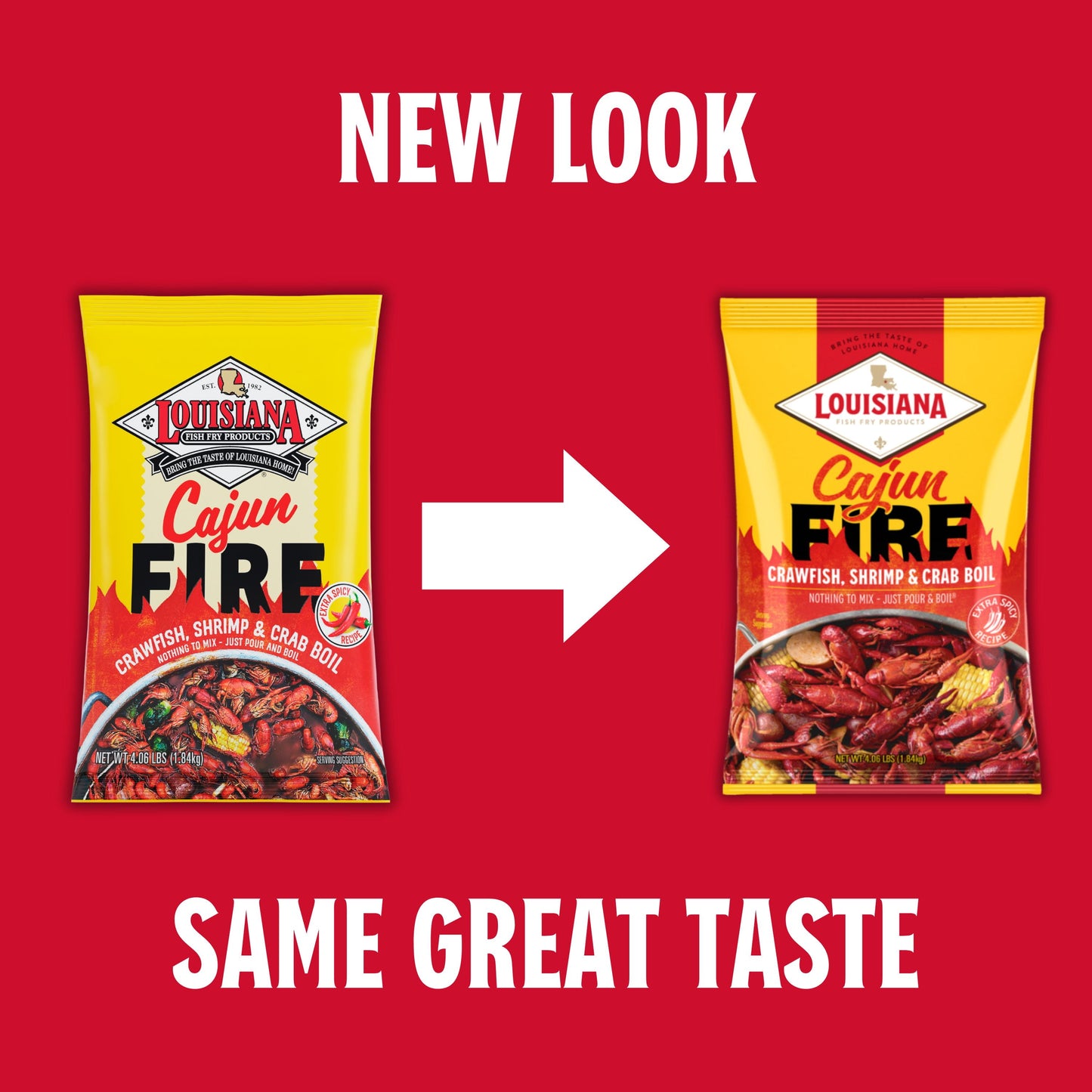 (2 Pack)  Cajun Fire Boil Seasoning 4.06 Lb Bag.