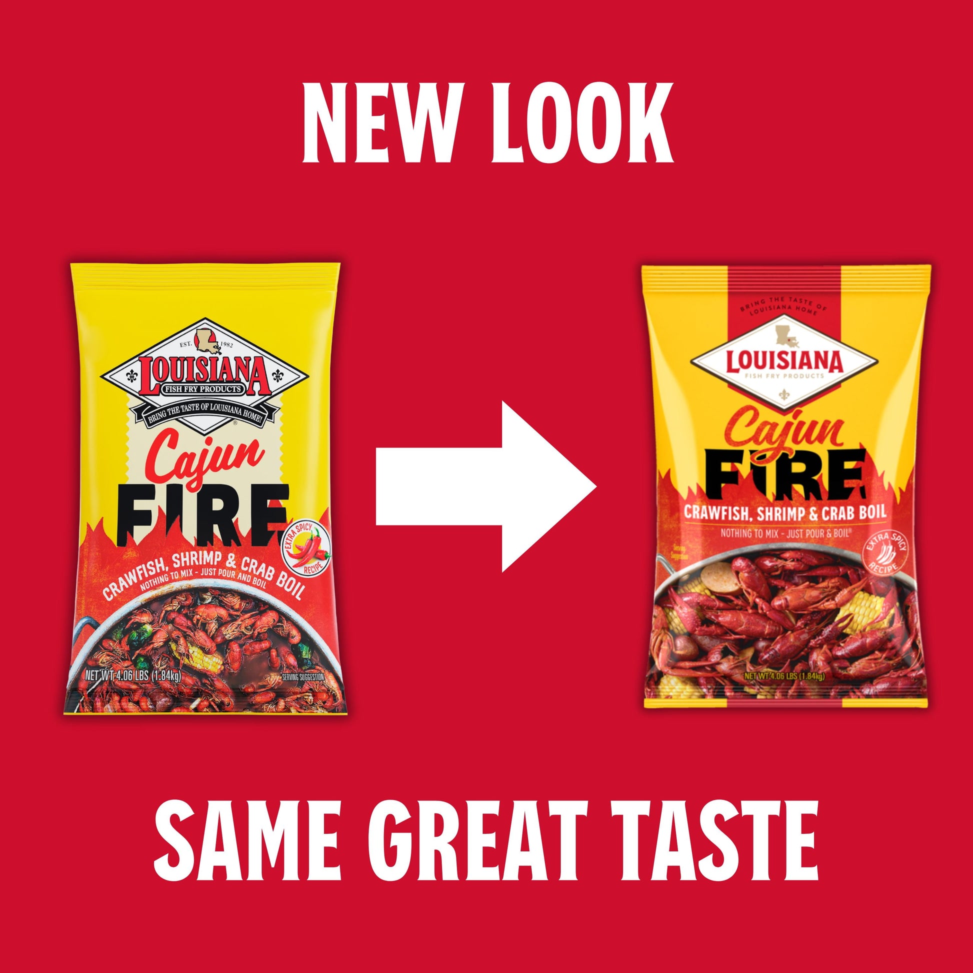(2 Pack)  Cajun Fire Boil Seasoning 4.06 Lb Bag.