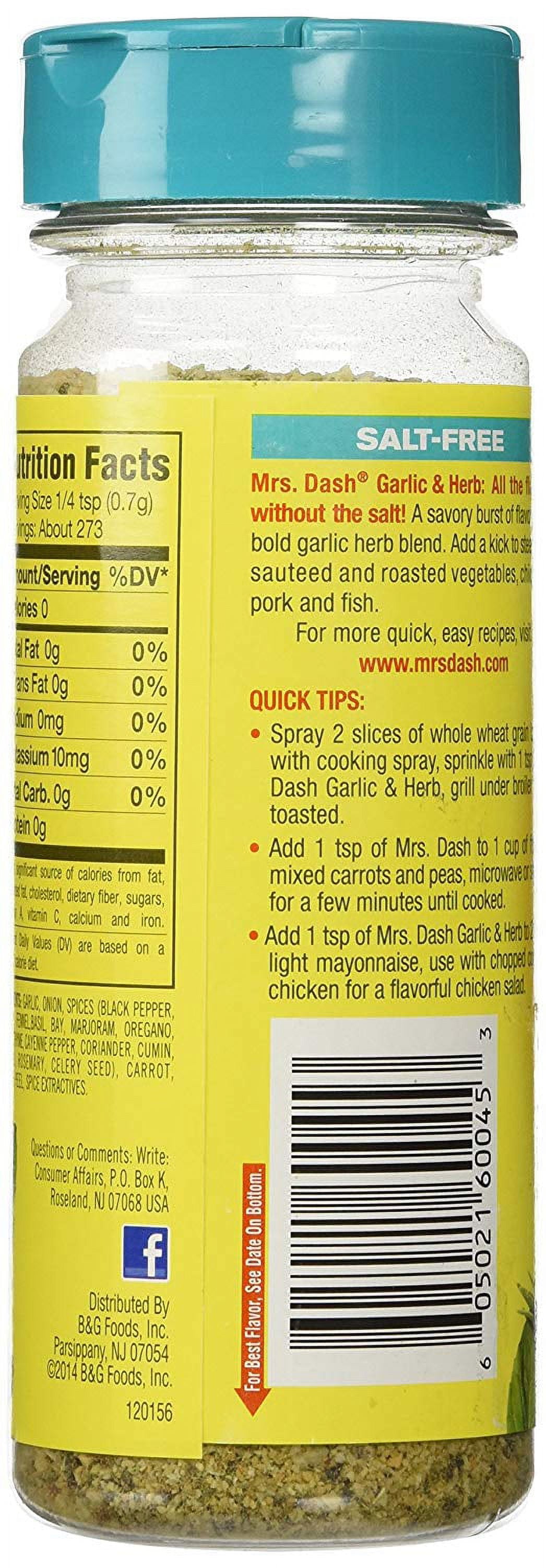 Product of  Salt-Free Garlic & Herb Seasoning Blend 6.75 Oz.