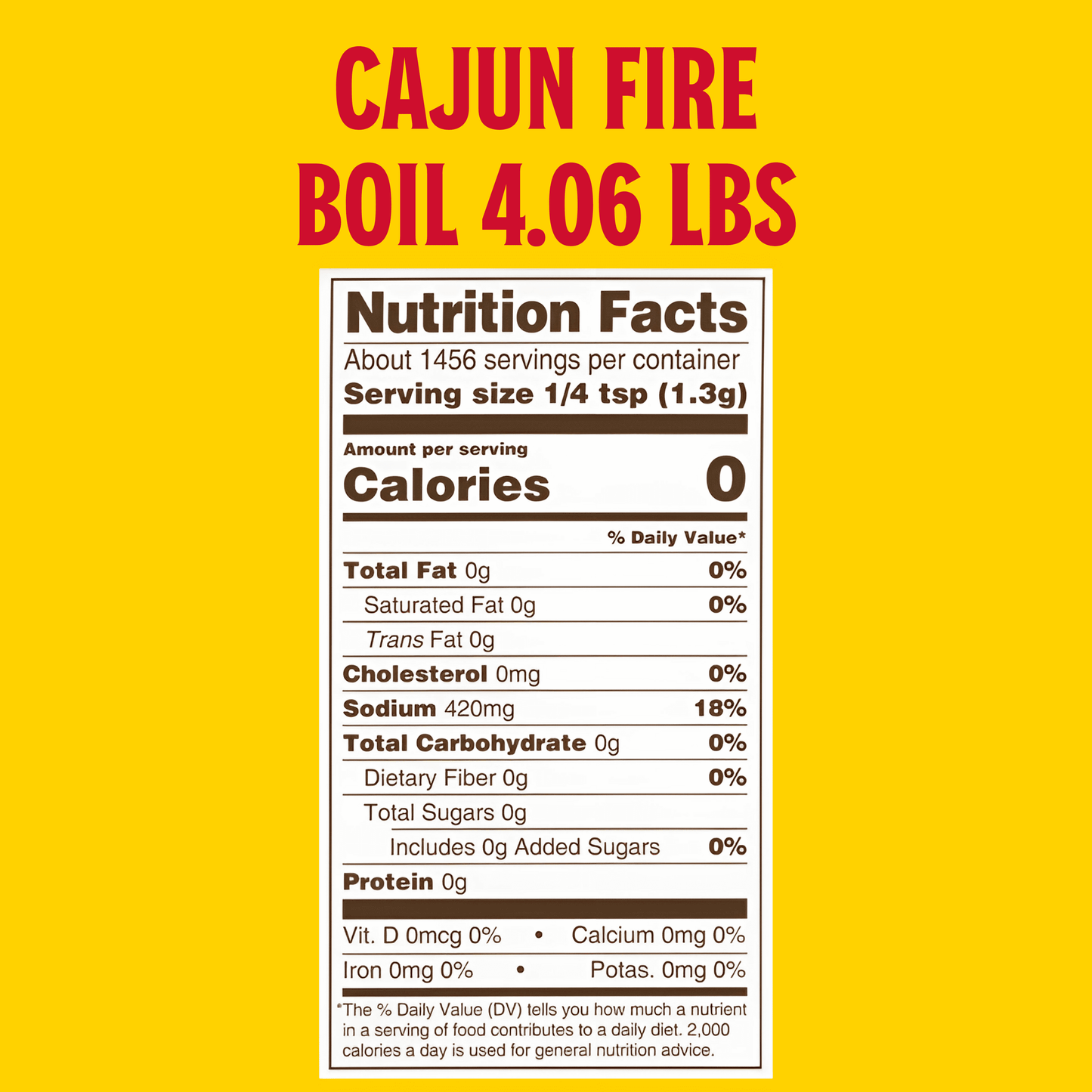 (2 Pack)  Cajun Fire Boil Seasoning 4.06 Lb Bag.