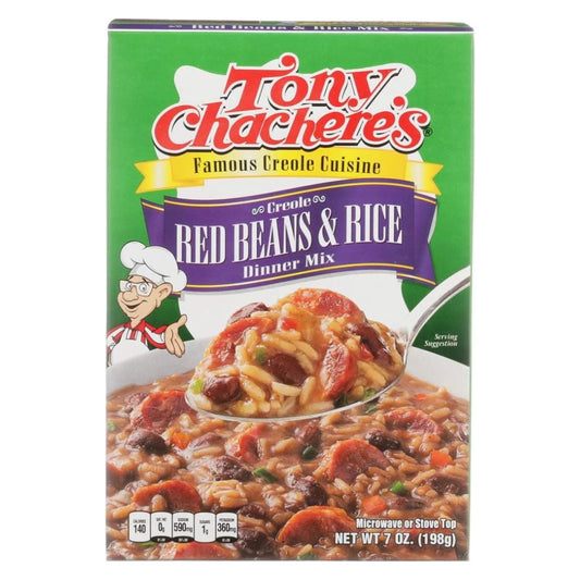 Tony Chachere’S, Rice, Dinner Mix, Cajun, Red Beans and Rice, 7 Oz, Shelf-Stable