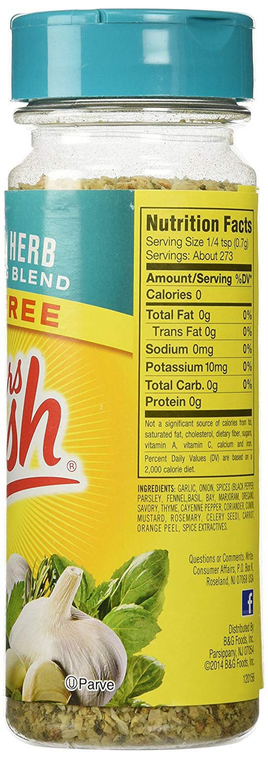 Product of  Salt-Free Garlic & Herb Seasoning Blend 6.75 Oz.
