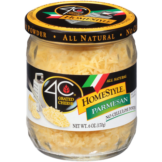 Homestyle Parmesan Grated Cheese 6 Oz Jar