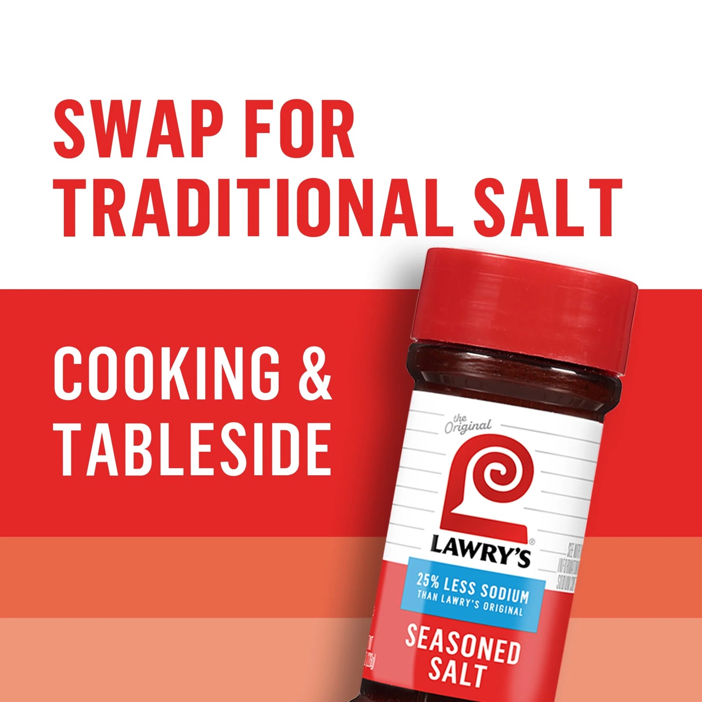 Kosher 25% Less Sodium Seasoned Salt, 8 Oz Bottle