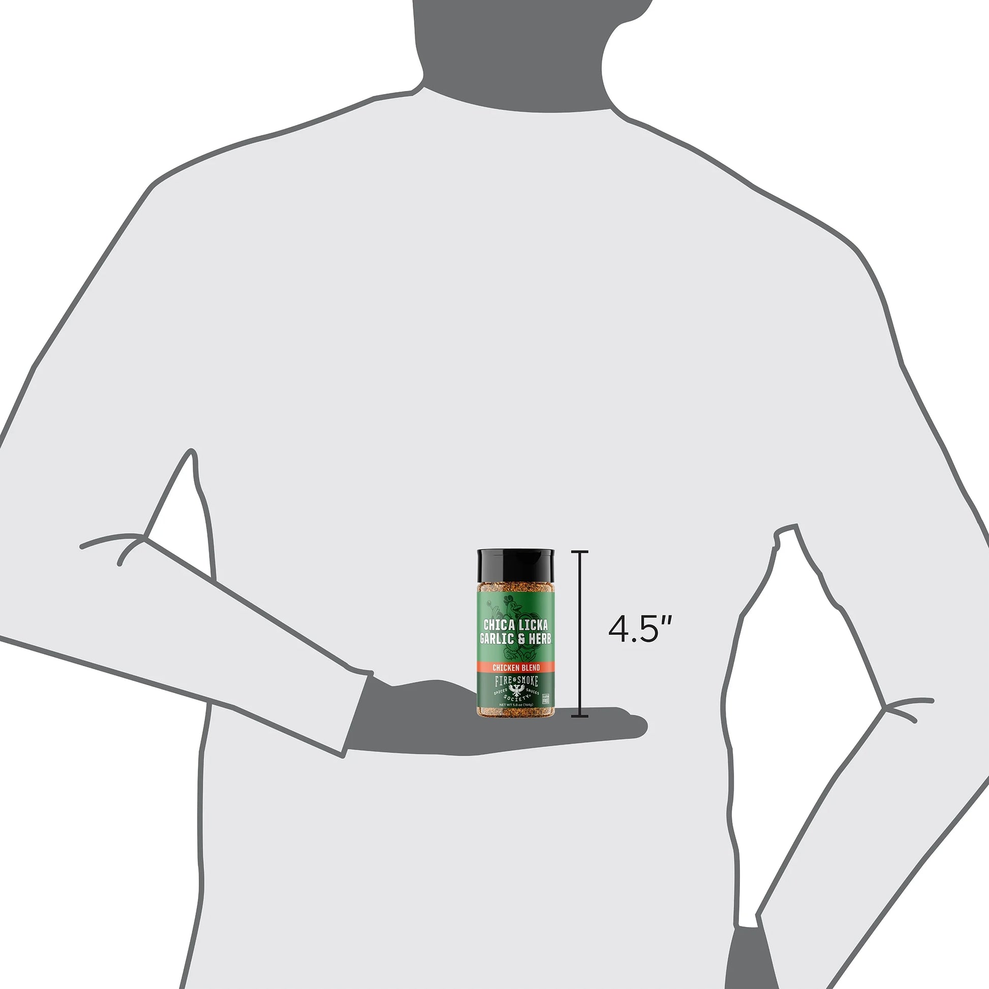 Chica Licka Garlic and Herb Seasoning, Chicken Seasoning, 5.5 Ounce Mixed Spices & Seasonings