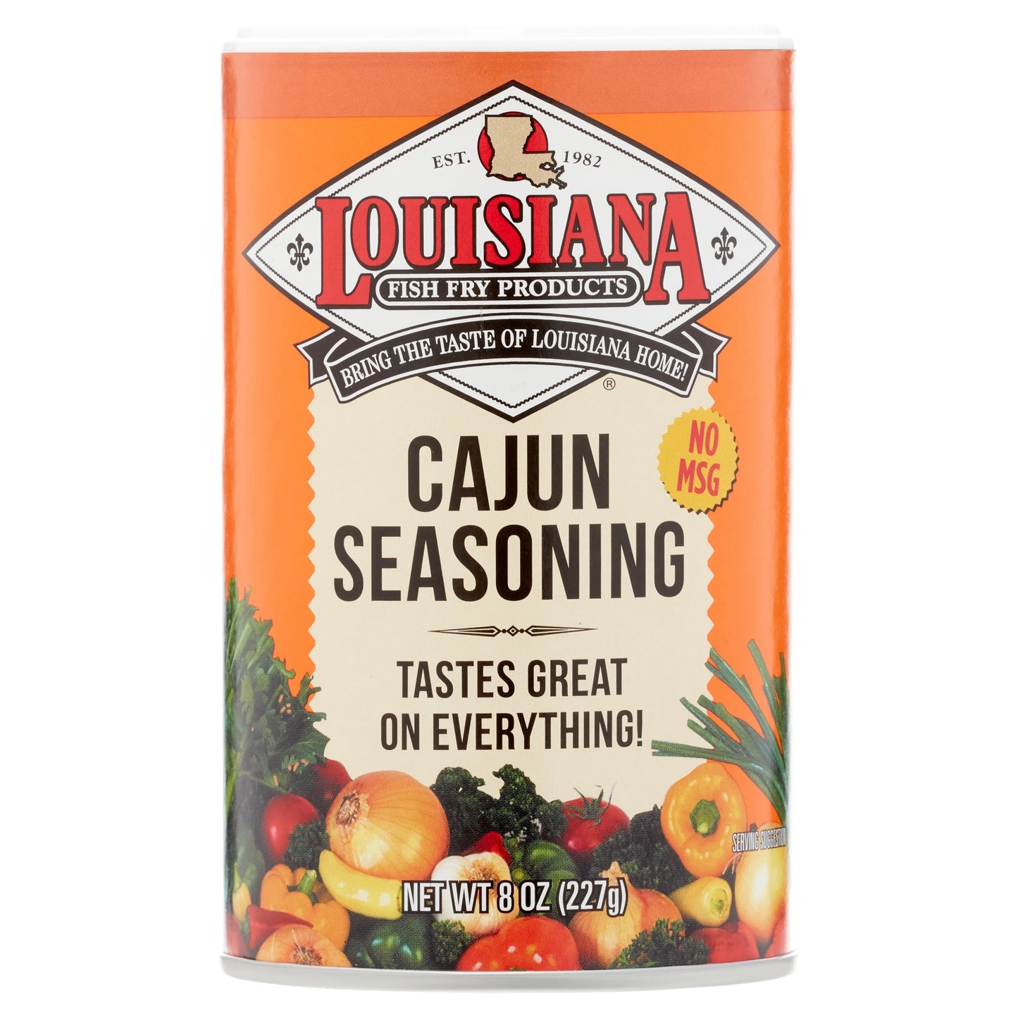 Fish Fry Products Cajun Seasoning, 8 Oz Container. Perfect Season All Spice for Cooking.