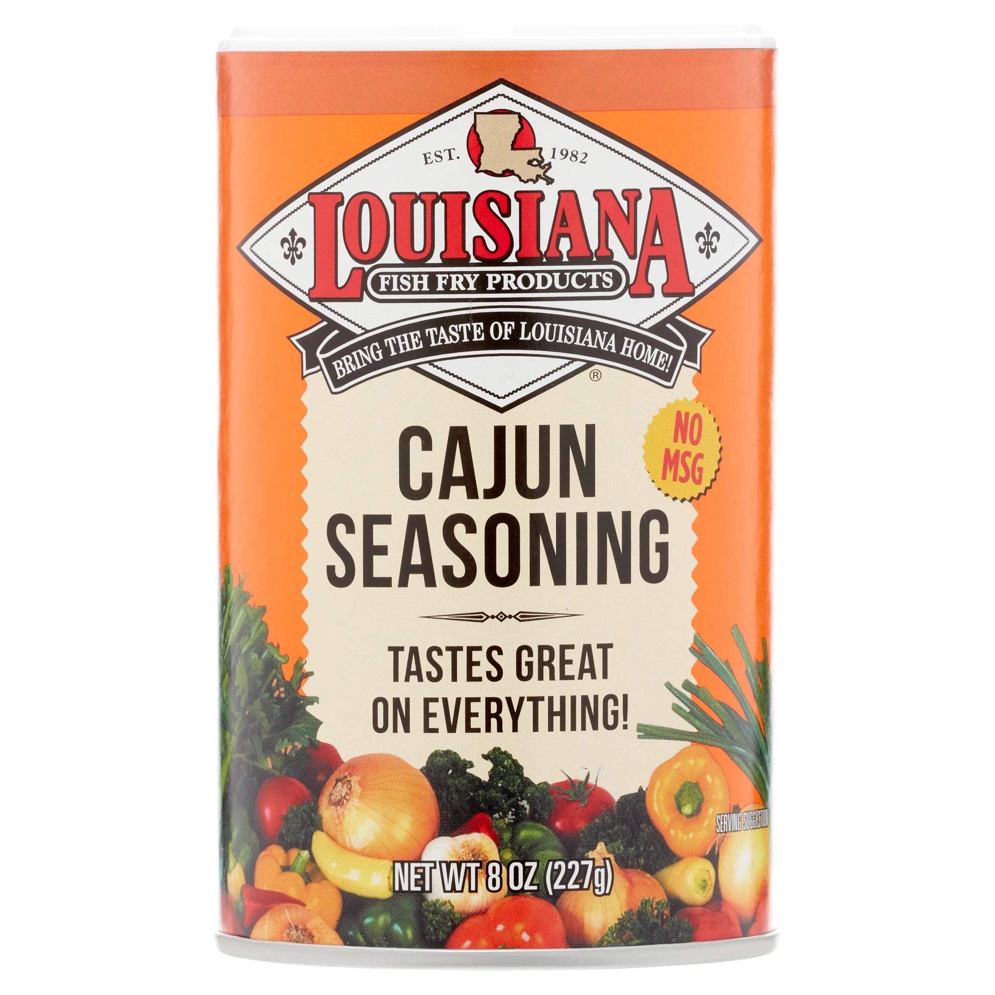 Fish Fry Products Cajun Seasoning, 8 Oz Container. Perfect Season All Spice for Cooking.