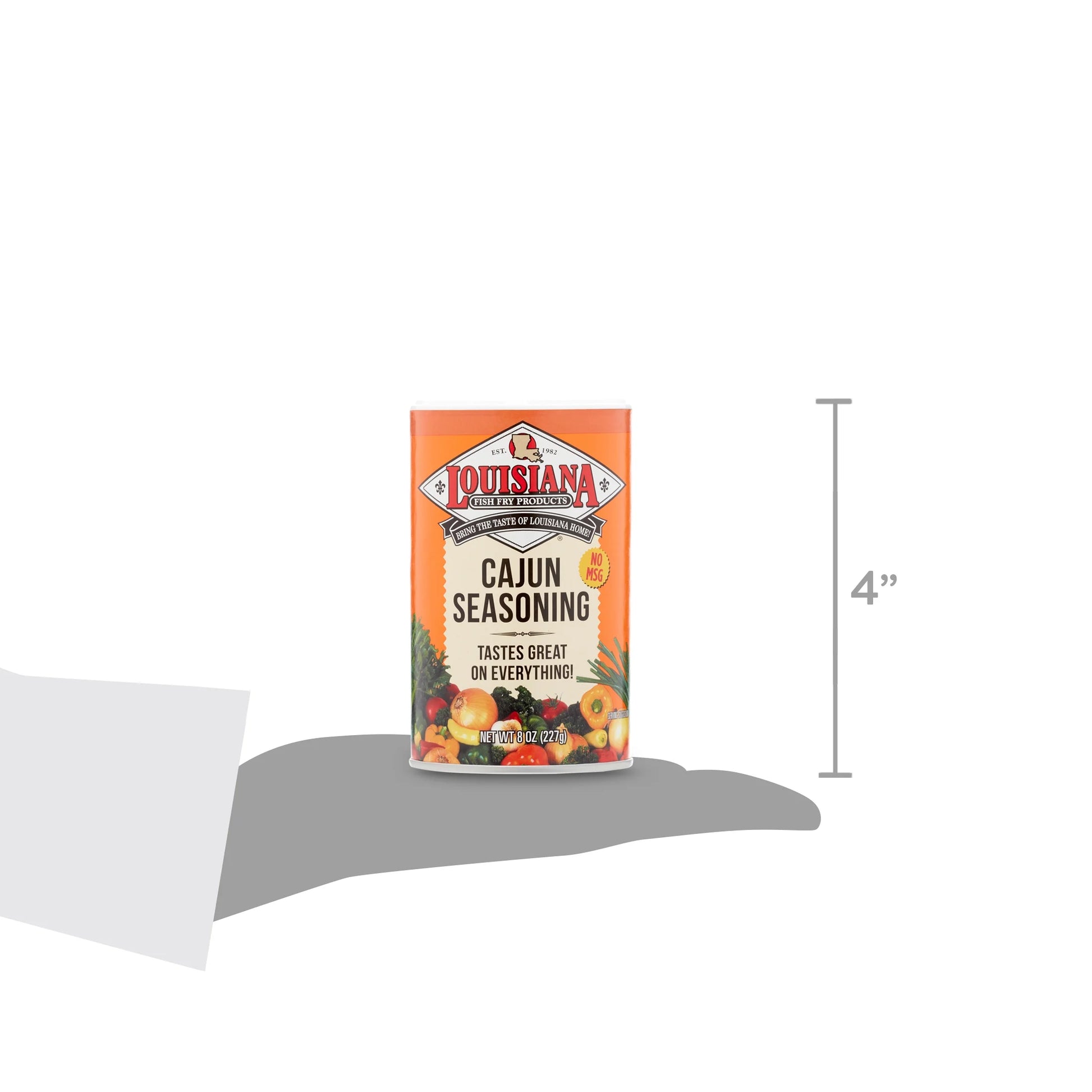 Fish Fry Products Cajun Seasoning, 8 Oz Container. Perfect Season All Spice for Cooking.