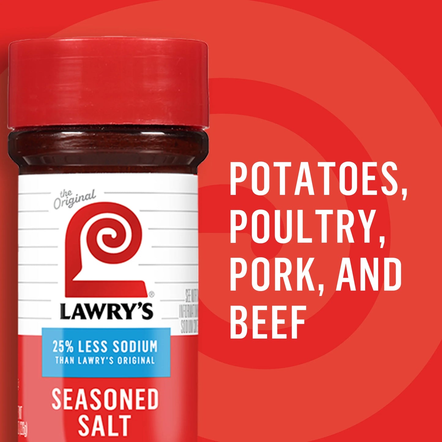 Kosher 25% Less Sodium Seasoned Salt, 8 Oz Bottle