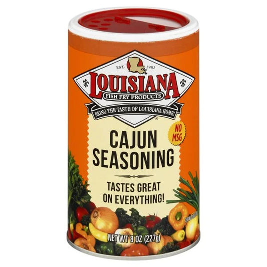 Fish Fry Products Cajun Seasoning, 8 Oz Container. Perfect Season All Spice for Cooking.