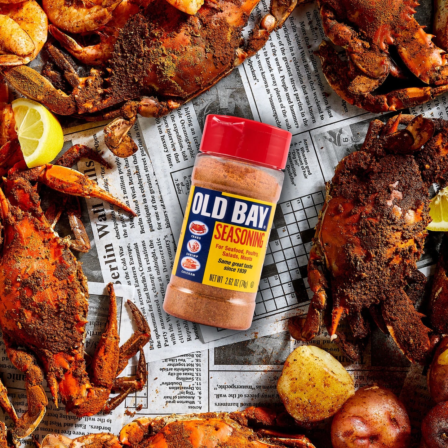 Gluten Free Shaker Bottle Seafood Seasoning, 2.62 Oz Bottle