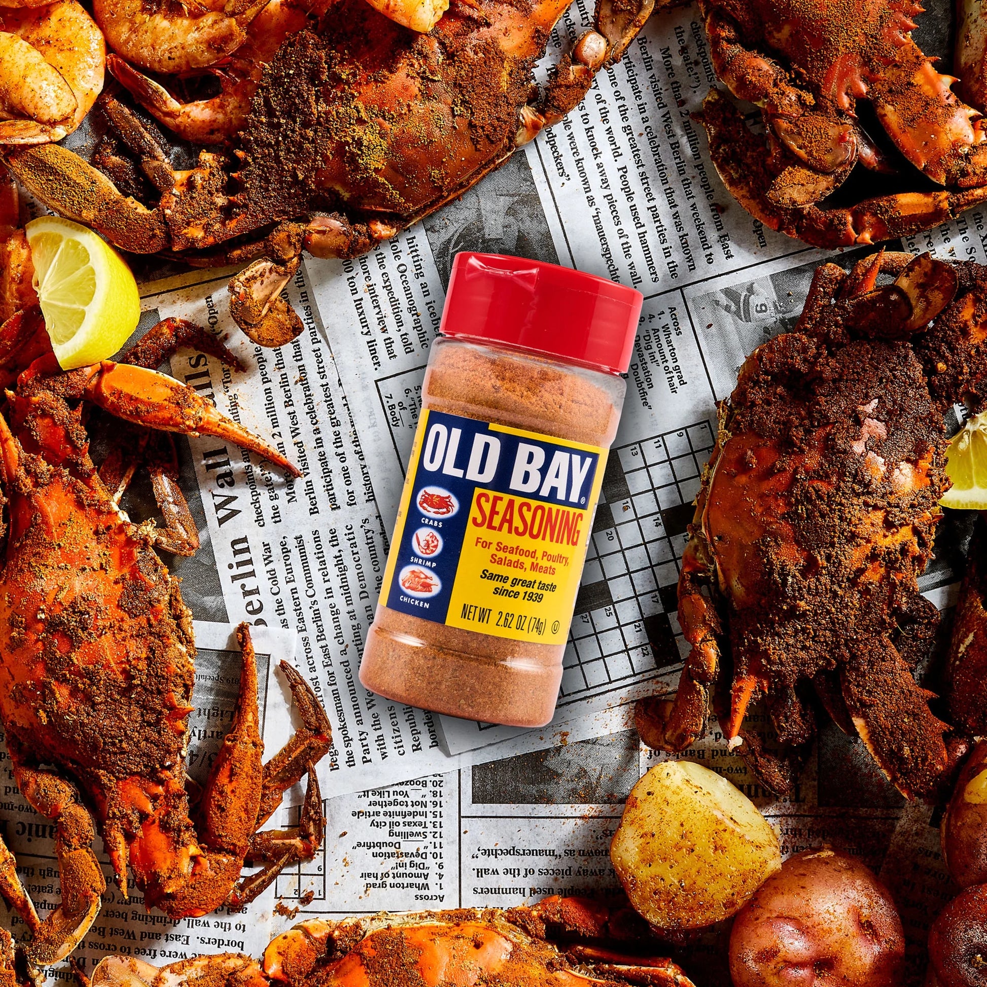 Gluten Free Shaker Bottle Seafood Seasoning, 2.62 Oz Bottle