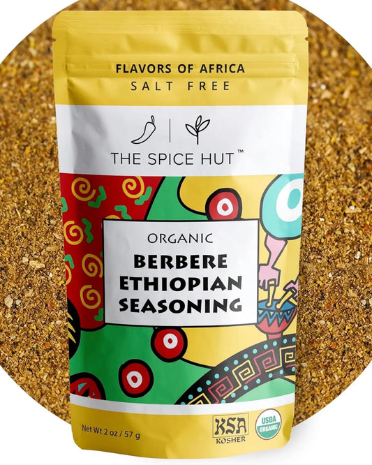 The  Berbere Ethiopian Seasoning, Salt-Free, Organic Spice Blend, 2Oz