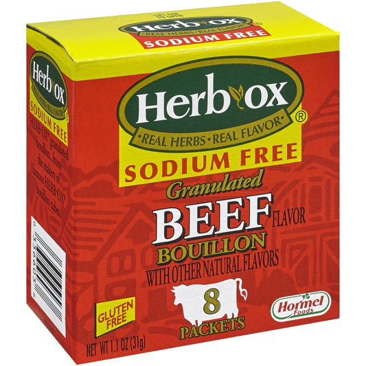 Sodium Free Granulated Beef Bouillon, 8 Ct, 1.1 Oz