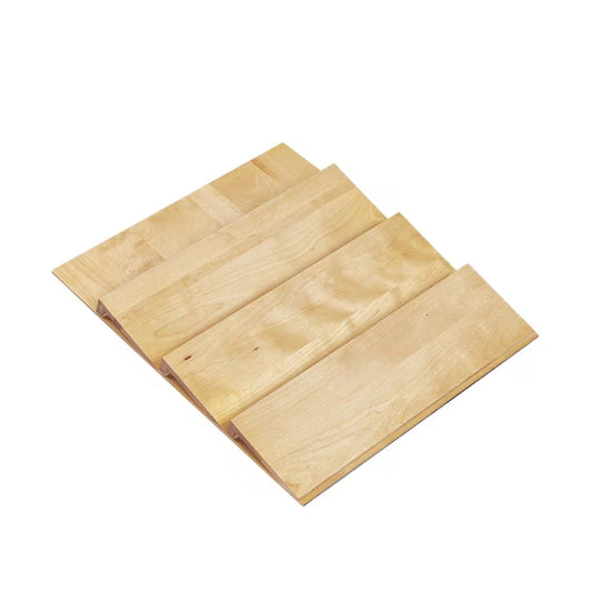 Maple 16 Inch Kitchen Drawer Organizer Insert Spice Rack 3-Tier