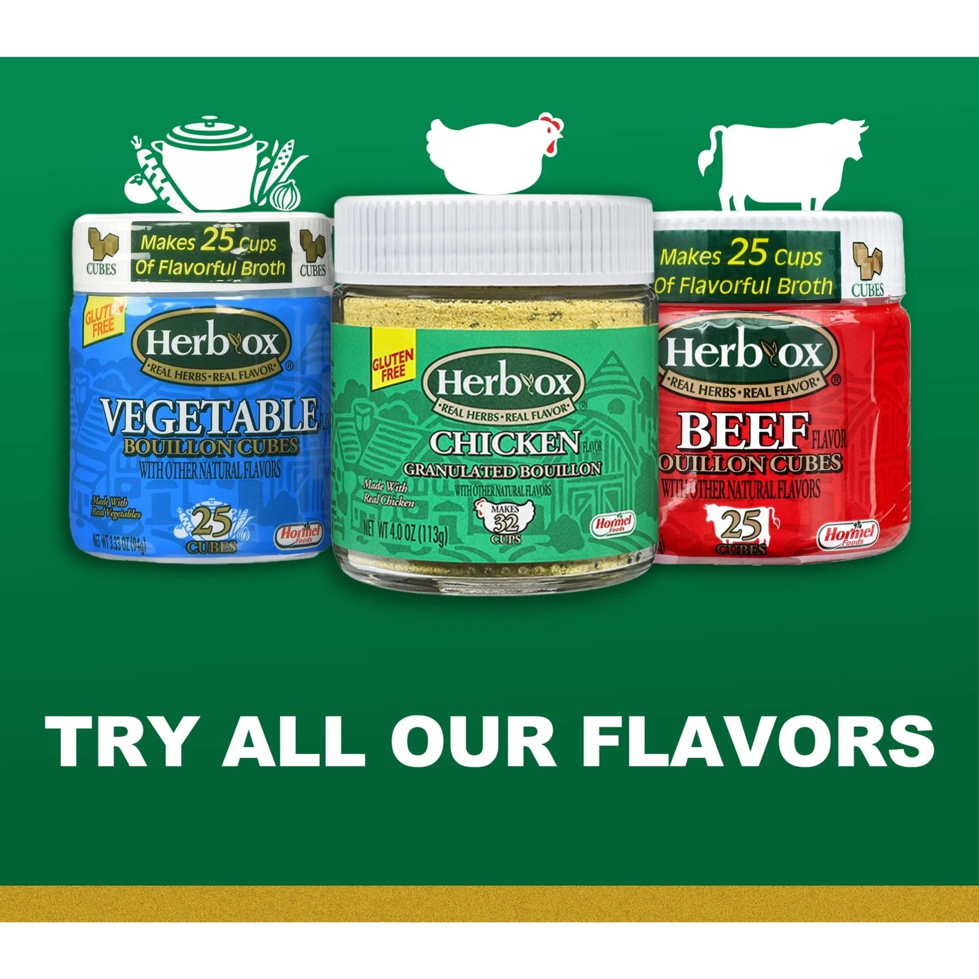 Beef Bouillon Cubes, 25 Count, Shelf-Stable, 3.25 Oz Plastic Jar