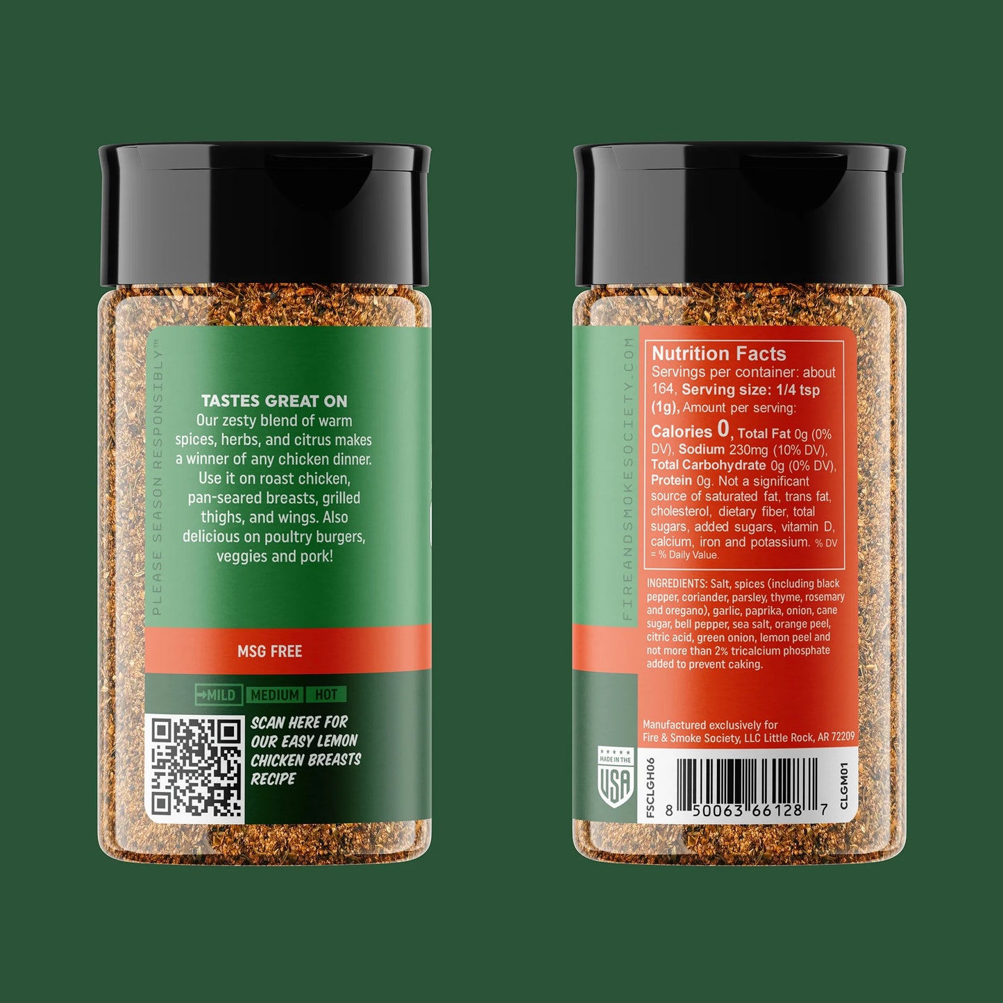 Chica Licka Garlic and Herb Seasoning, Chicken Seasoning, 5.5 Ounce Mixed Spices & Seasonings