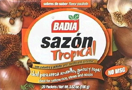 Sazón Tropical® with Coriander & Annatto 3.52 Oz