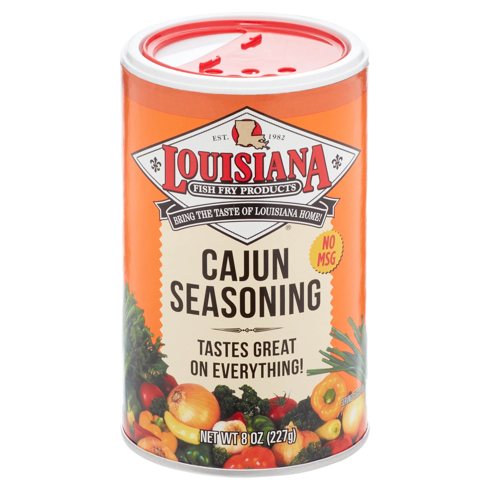 Fish Fry Products Cajun Seasoning, 8 Oz Container. Perfect Season All Spice for Cooking.