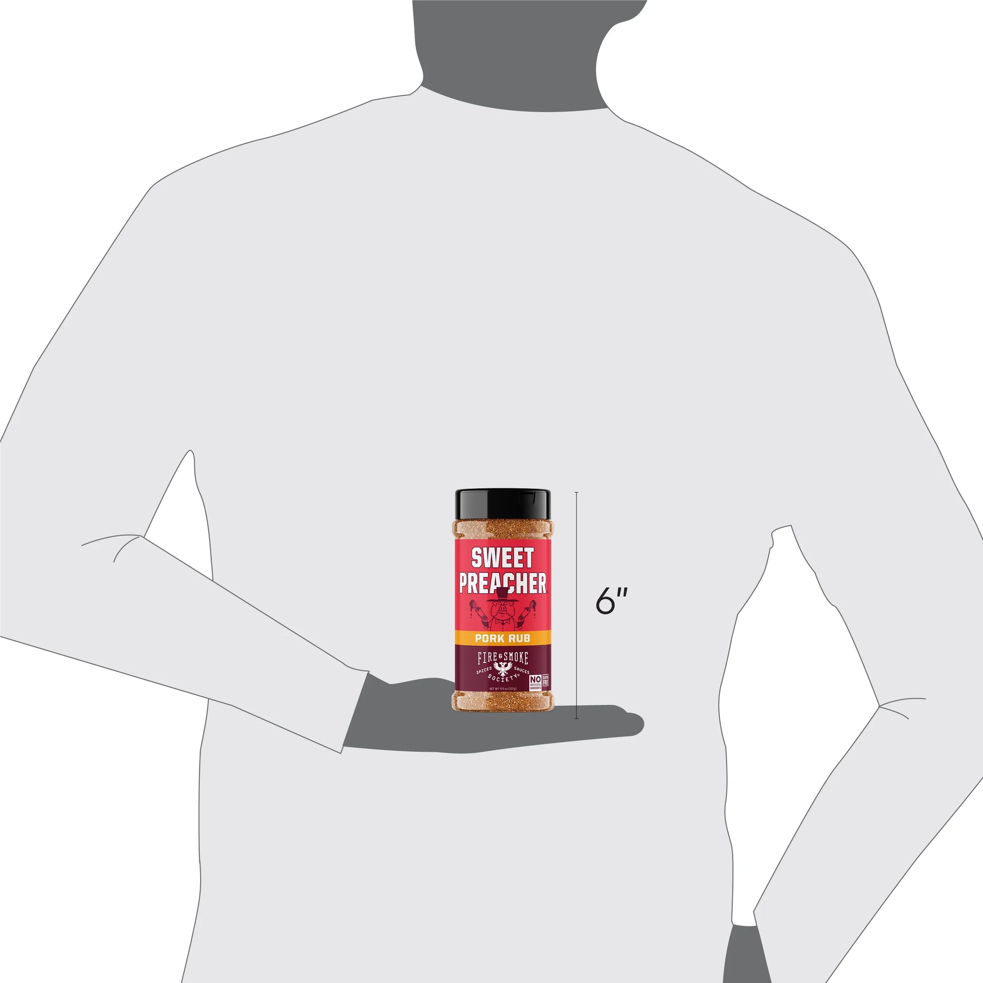 Sweet Preacher BBQ Seasoning Pork Rub, 11.9 Ounce Mixed Spices & Seasonings