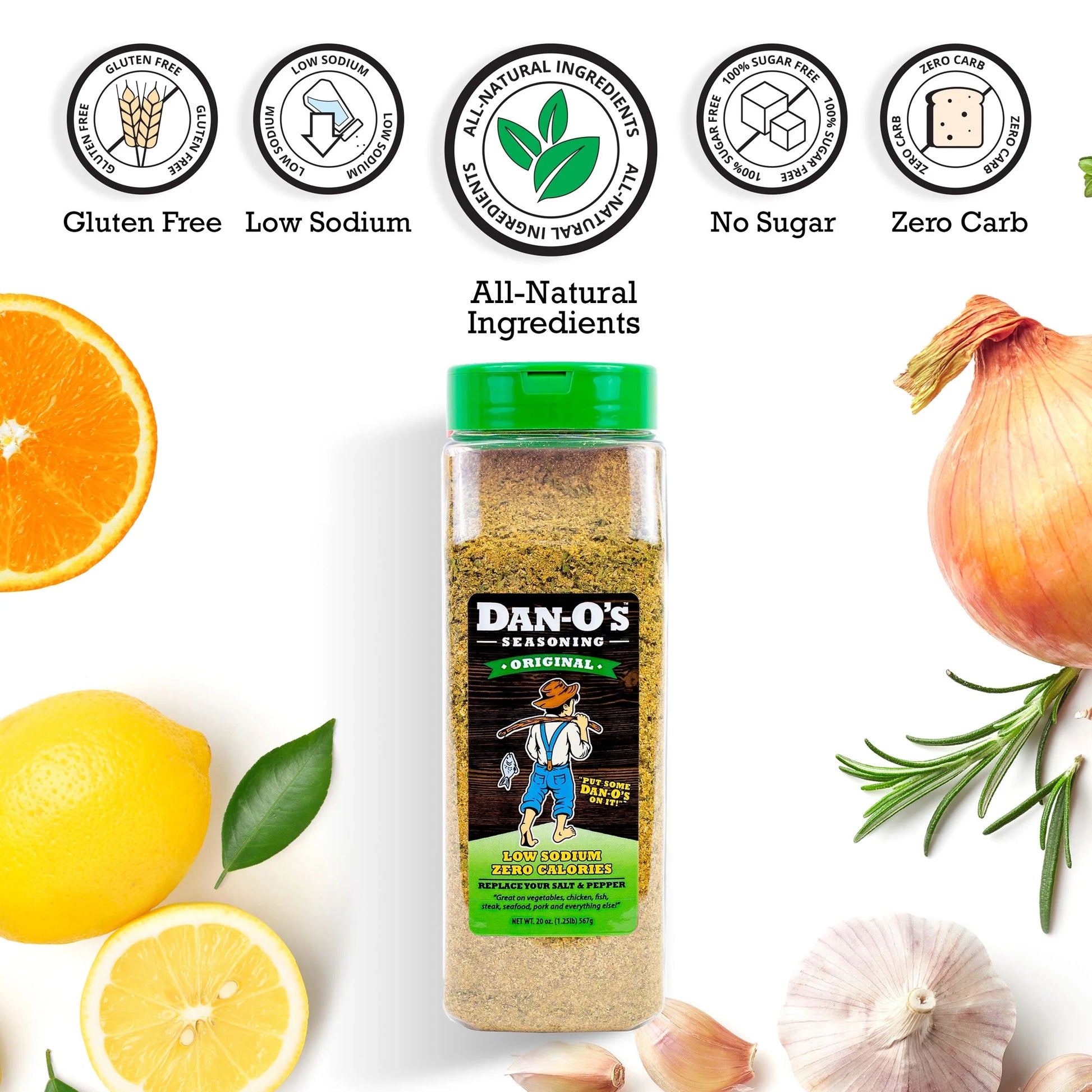 Dan-O'S Original Seasoning - All-Purpose Seasoning - Great for Cooking and Grilling Anything - Large Bottle (20 Oz)