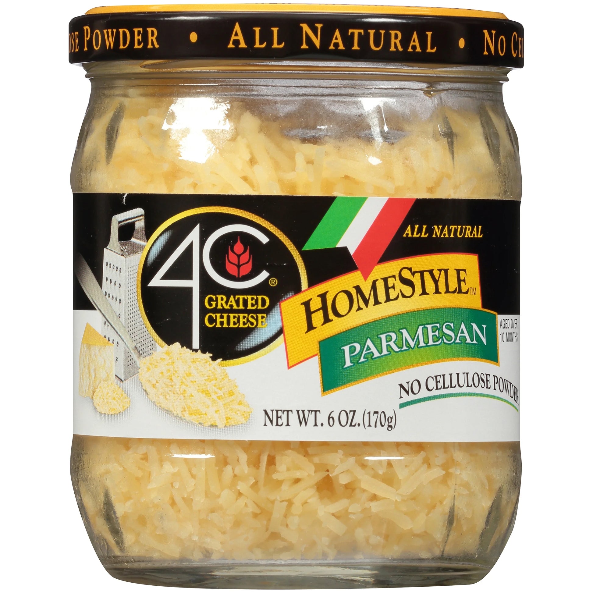 Homestyle Parmesan Grated Cheese 6 Oz Jar