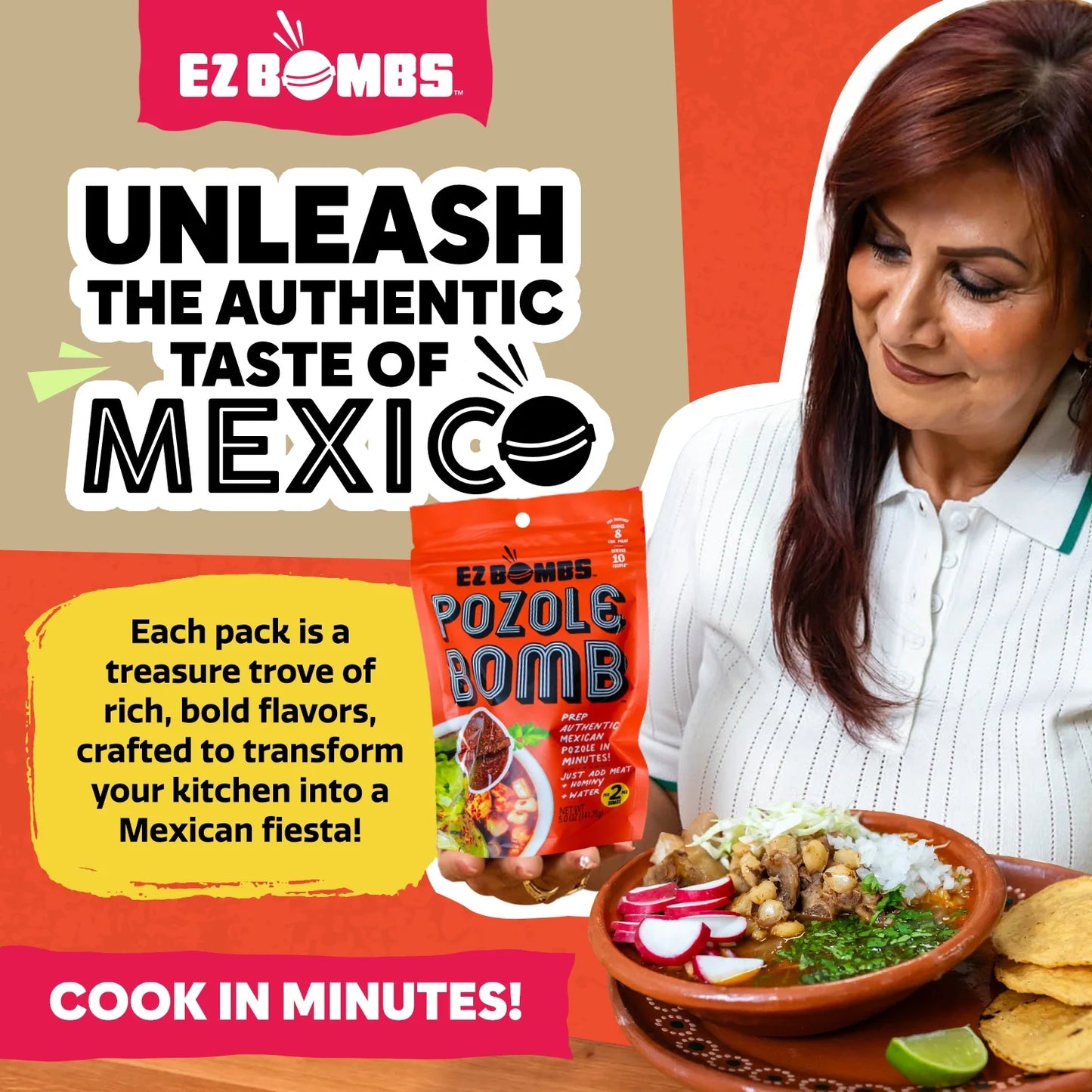Pozole Bomb Seasoning, 2 Pack – Authentic Mexican Soup Mix for Traditional Pozole, Made with Real Chiles, Herbs & Spices for Quick and Flavorful Meals