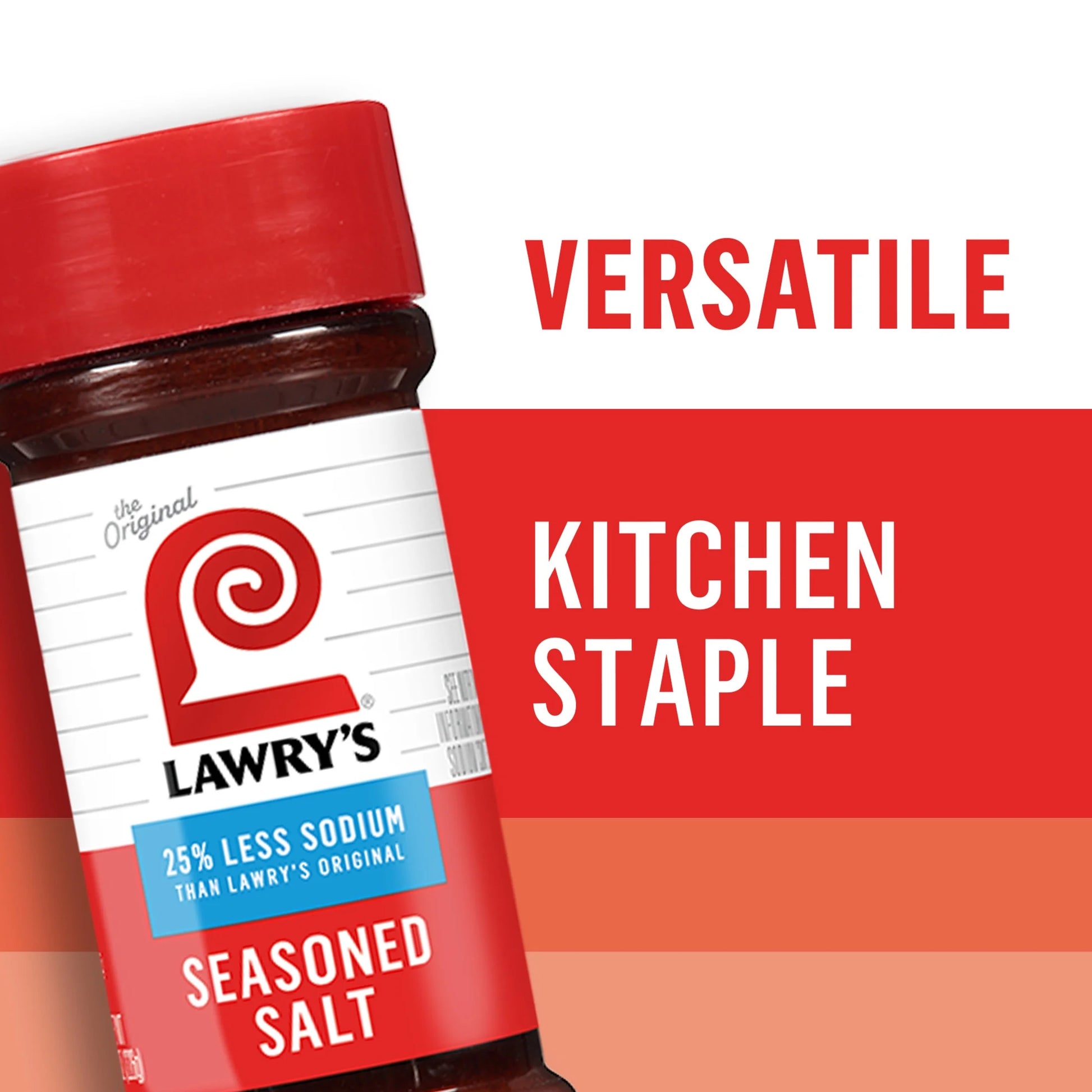 Kosher 25% Less Sodium Seasoned Salt, 8 Oz Bottle