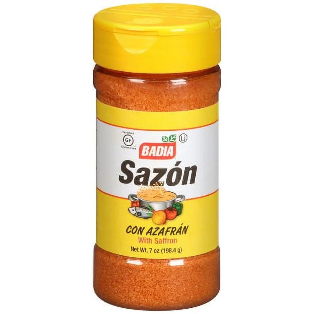 Sazon Con Azafran, Spices & Seasoning, 7 Oz Bottle