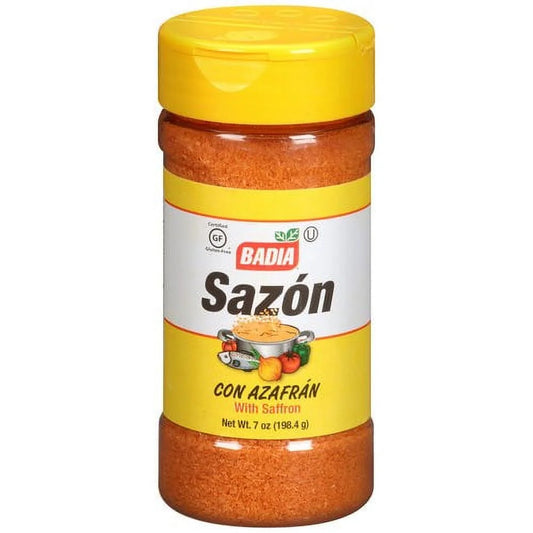 Sazon Con Azafran, Spices & Seasoning, 7 Oz Bottle
